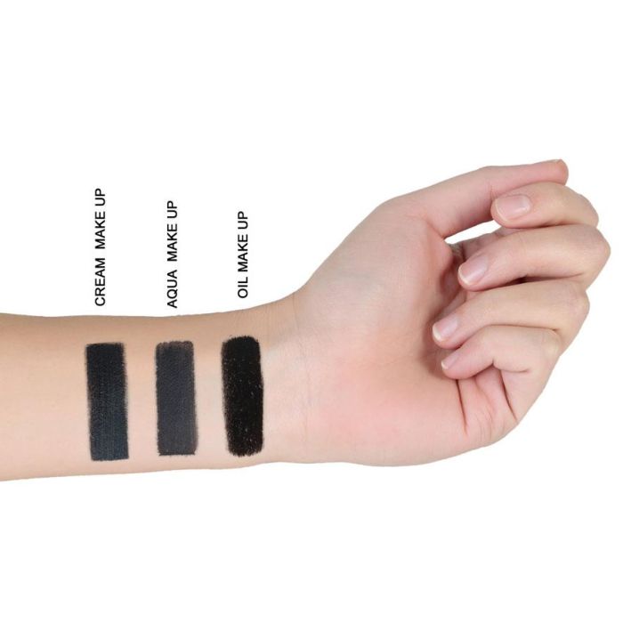 Maquillaje Cera Pintura Facial Color Negro para Disfraces y Personajes Oscuros 1