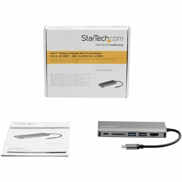 Dockstation Startech DKT30CSDHPD3 4K Ultra HD Gris 1