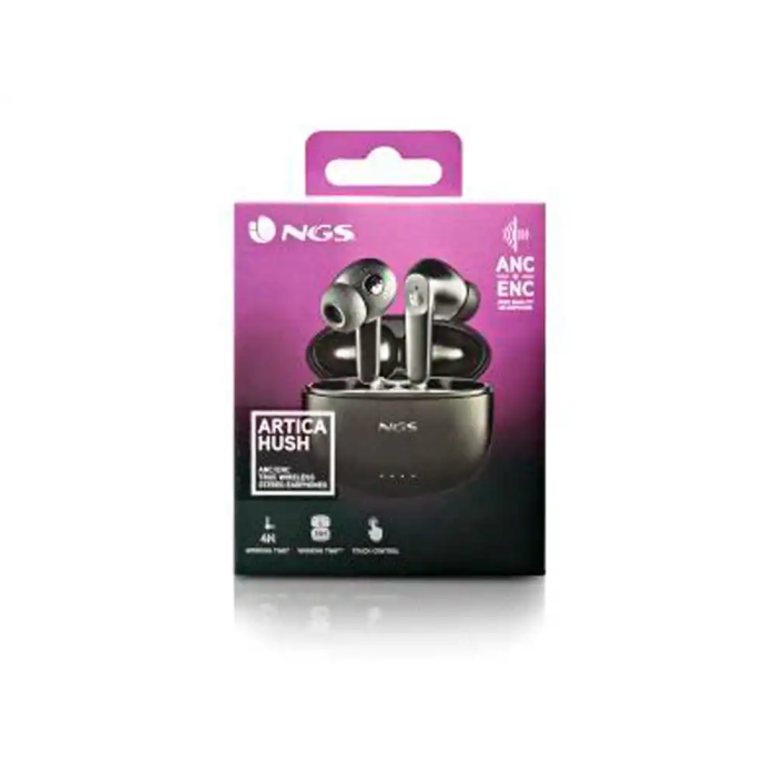 NGS Auriculares Inalámbricos Artica Hush TWS Bluetooth 5.3 con Cancelación de Ruido Activa (ANC) y 16 Horas de Autonomía 1