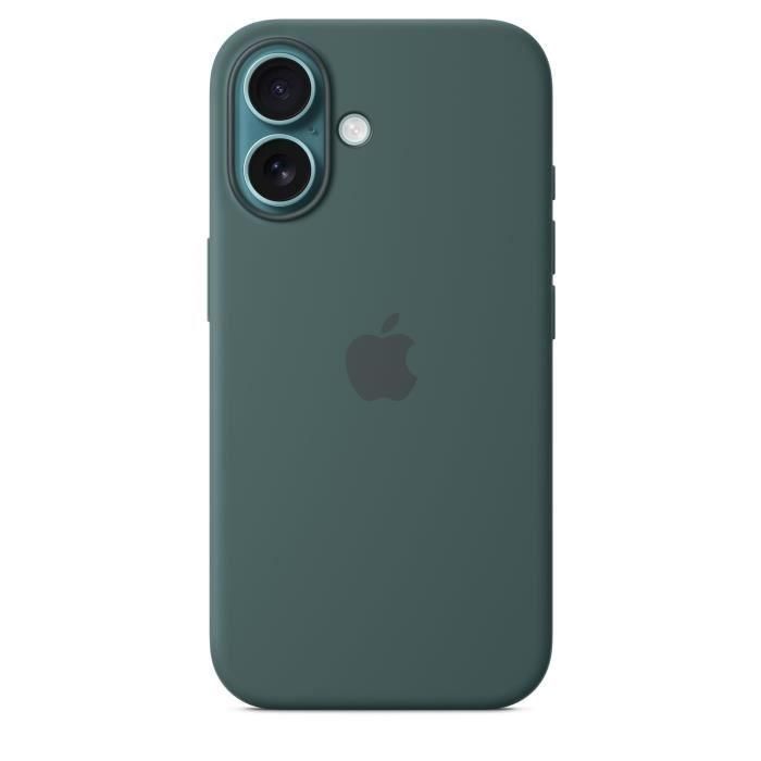 Apple iPhone 16 - Funda de Silicona con MagSafe, Verde Lago 1 Apple iPhone 16 - Funda de Silicona con MagSafe, Verde Lago 1