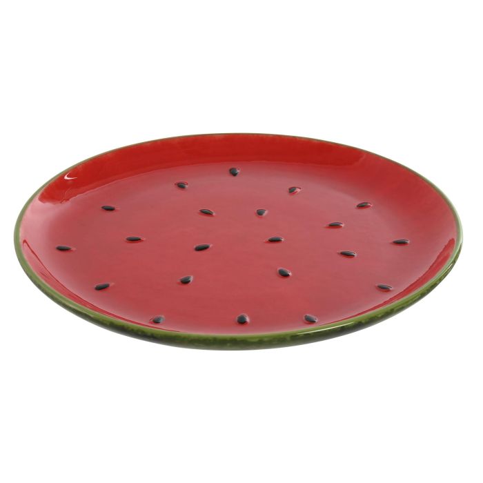 Plato Moderno DKD Home Decor Rojo Verde 27.5 x 3 x 27.5 cm (4 Unidades) 1 Plato Moderno DKD Home Decor Rojo Verde 27.5 x 3 x 27.5 cm (4 Unidades) 1