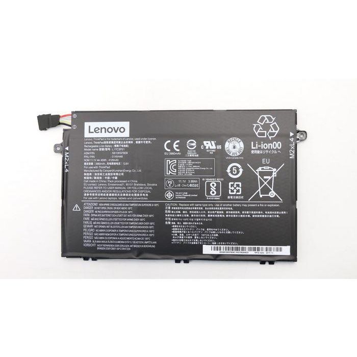 Lenovo Internal lithium-ion battery, 3-cell design, 45Wh capacity, 11.1V voltage, suitable for Lenovo ThinkPad laptops. Lenovo Internal lithium-ion battery, 3-cell design, 45Wh capacity, 11.1V voltage, suitable for Lenovo ThinkPad laptops.