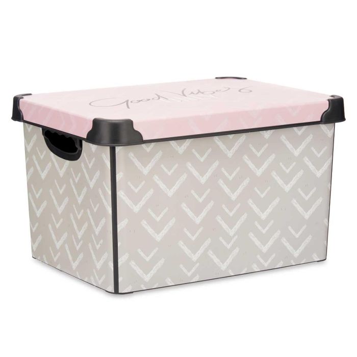Caja Plastico 22L Vibes Con Asa Kipit 30X23CM (12 Unidades) 1 Caja Plastico 22L Vibes Con Asa Kipit 30X23CM (12 Unidades) 1