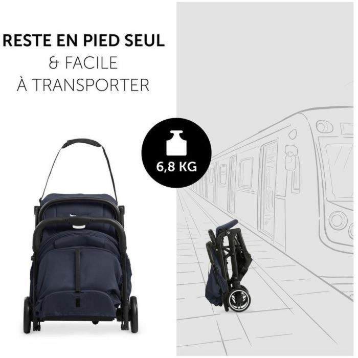 Hauck HAU4007923160169 Cochecito Compacto Travel N Care 4 Ruedas Plegado con una Mano Azul 2