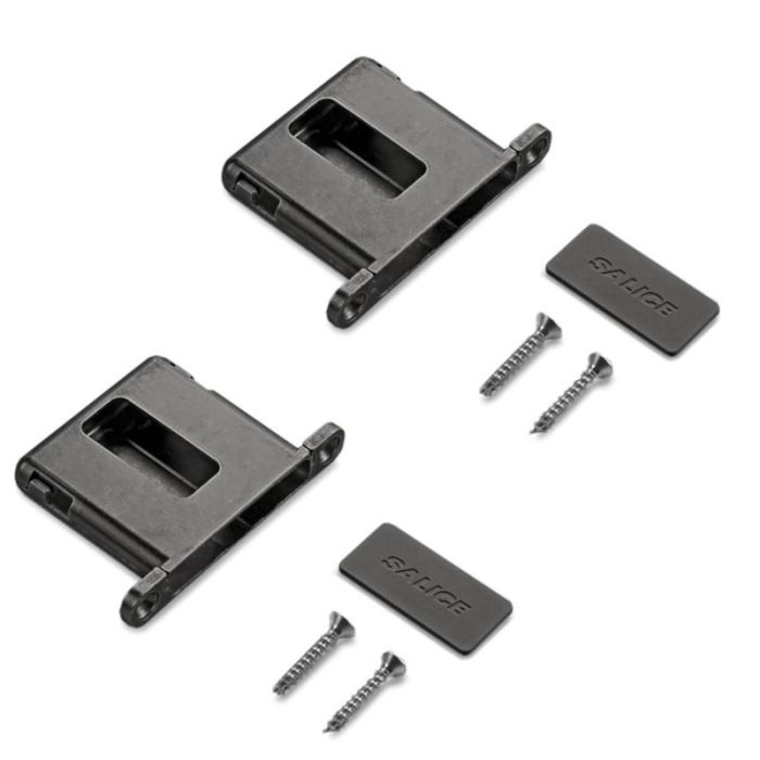 SALICE Contenedor Embutido Bisagra Conecta Acabado Titanio Solape 12.5 - 16.5mm