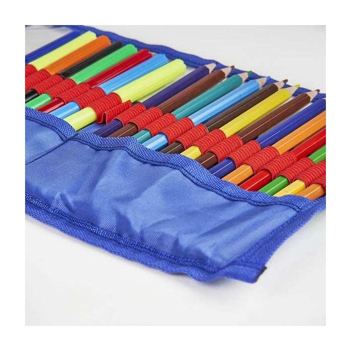 Cerdá Estuche Portatodo Accesorios Capitán América Avengers Azul, para Material Escolar, Niños 3-12 Años 3
