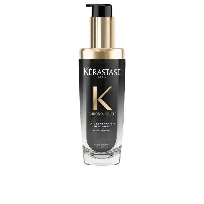 Kerastase Chronologiste L'Huile de Parfum Recargable 75 ml - Aceite Perfumado para Cabello con Extracto de Mirra, Rosa de Té y Maderas Ligeras Kerastase Chronologiste L'Huile de Parfum Recargable 75 ml - Aceite Perfumado para Cabello con Extracto de Mirra, Rosa de Té y Maderas Ligeras