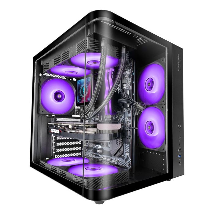 Caja Semitorre ATX Mars Gaming MCCURV Negro 0 Caja Semitorre ATX Mars Gaming MCCURV Negro 0