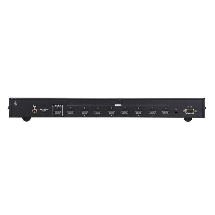 Aten VS0801HB Interruptor de Video HDMI 8 Fuentes, 4K Real a 60Hz, 18Gbps, 3D, Color Profundo 12 bits, RS-232, Infrarrojos 2