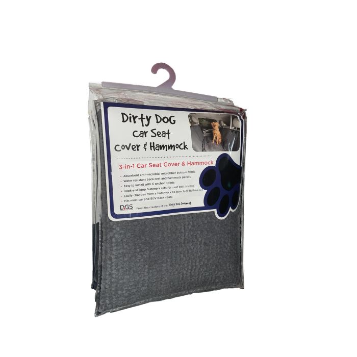 Dog Gone Smart Protector de Asientos de Coche Dirty Dog para Perros Color Gris 137x55 cm - Funda de Microfibra Resistente a Suciedad y Pelos 0 Dog Gone Smart Protector de Asientos de Coche Dirty Dog para Perros Color Gris 137x55 cm - Funda de Microfibra Resistente a Suciedad y Pelos 0