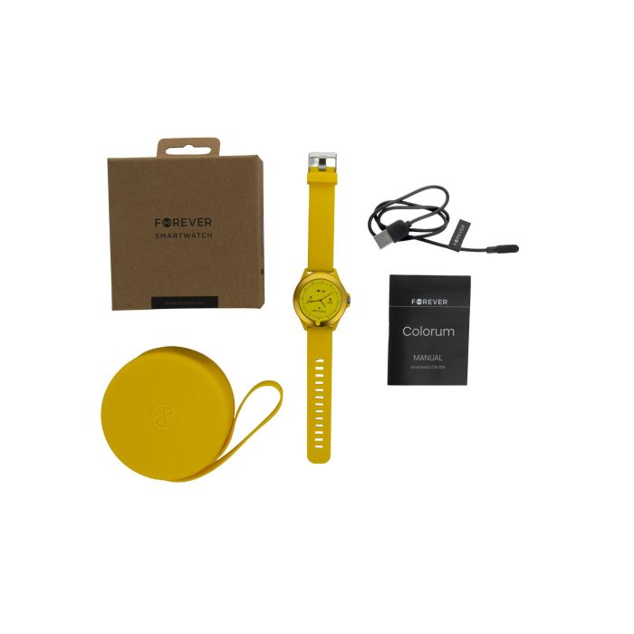Smartwatch Forever Colorum CW-300/ Notificaciones/ Frecuencia Cardíaca/ Amarillo 6 Smartwatch Forever Colorum CW-300/ Notificaciones/ Frecuencia Cardíaca/ Amarillo 6