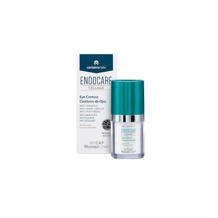 Endocare Cellage Contorno de Ojos Gel-Crema Anti-Ojeras y Bolsas, Firmeza y Luminosidad para Todo Tipo de Pieles 15 ml