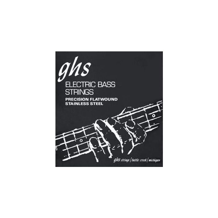 GHS Juego Cuerdas Bajo Eléctrico Precission Flats® Medium 45-105