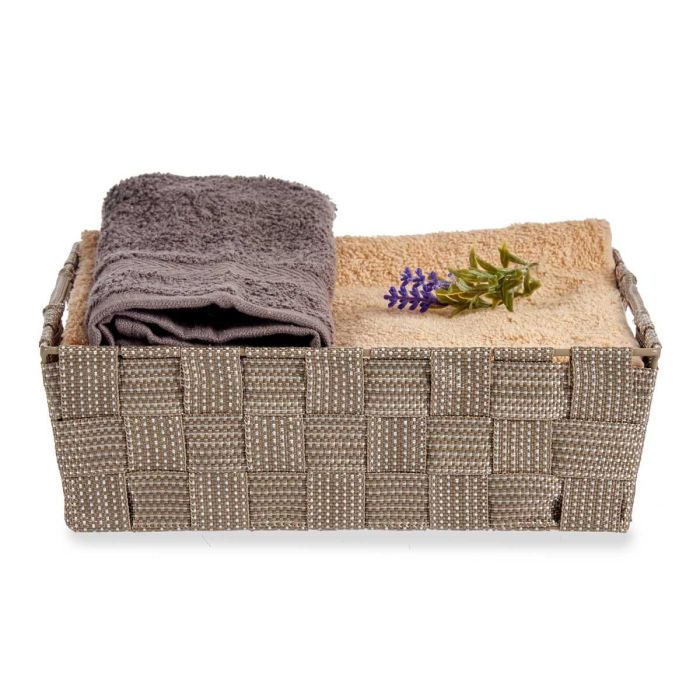 Cesta Tela Rect 23 Cm Natural Kipit (48 Unidades) 4 Cesta Tela Rect 23 Cm Natural Kipit (48 Unidades) 4