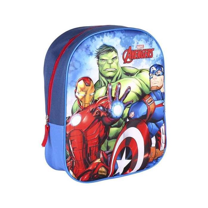 Mochila Escolar The Avengers Azul (25 x 31 x 10 cm)