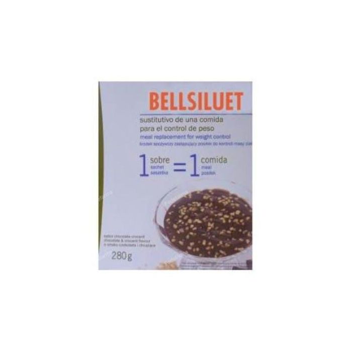 Bellsiluet Natillas Choco/Crocanti 5 Sobres para Dieta de Control de Peso