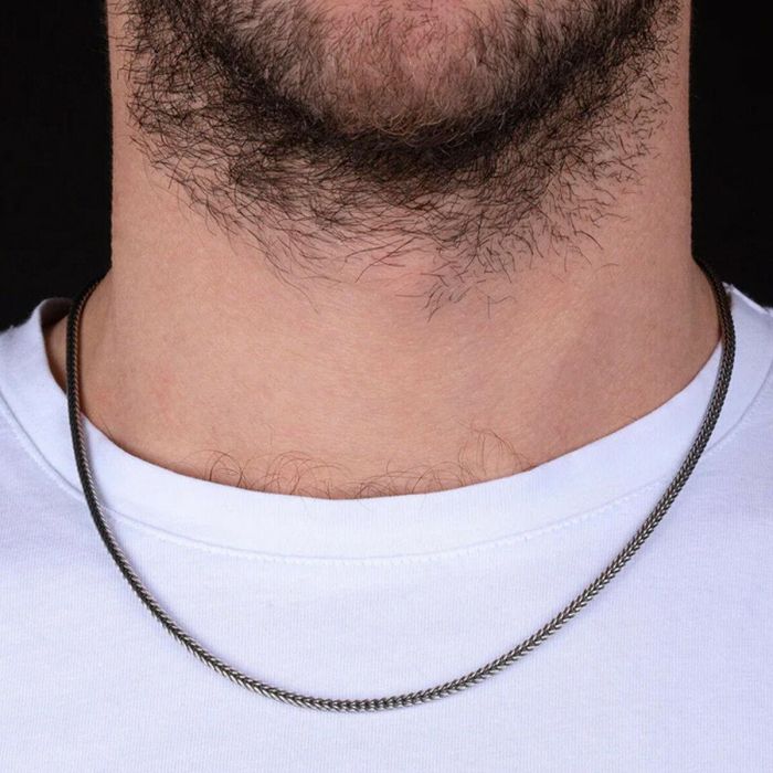 Collar Hombre Albert M. WSOX00345.S Plateado 1