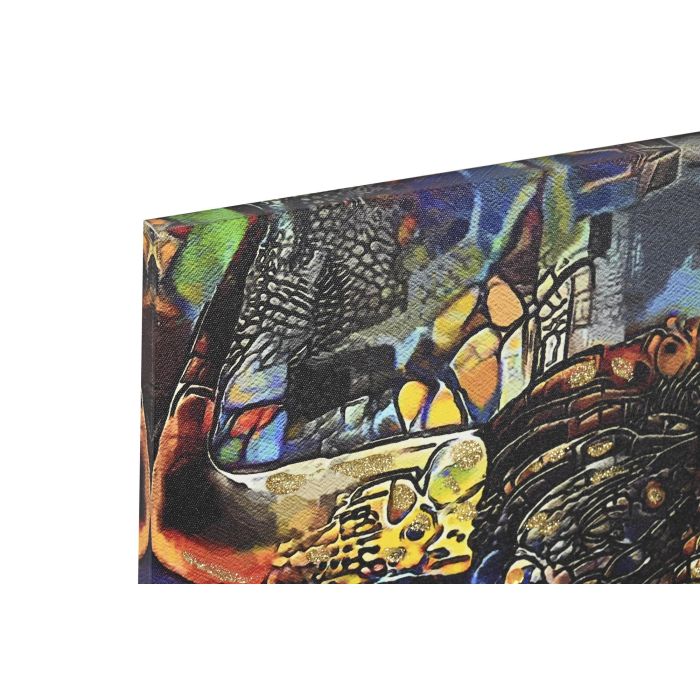 DKD Home Decor Cuadro Moderno Multicolor Lienzo MDF Animal 60 x 60 x 2 cm (4 Unidades) 1