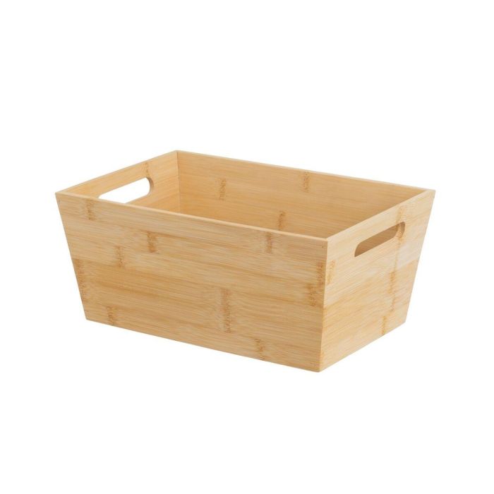 Cesta Natural Bambú Madera MDF 7 L 30 x 20 x 13 cm