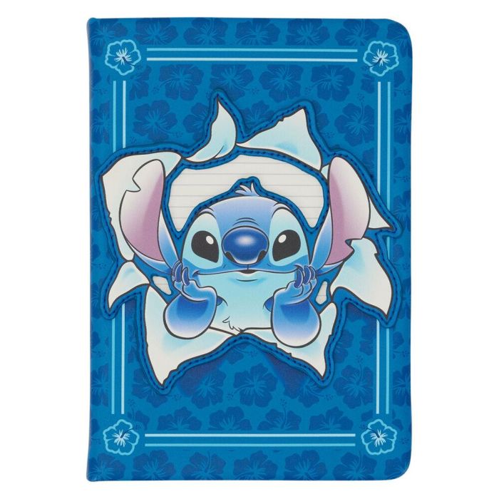 Loungefly Cuaderno Disney Stitch Holiday Recargable Piel Sintética 12,7x17,7cm