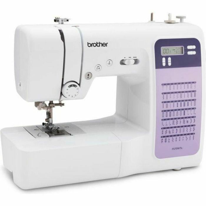 Brother FS70WTx Máquina de coser electrónica con 70 puntadas, enhebrador de agujas, pantalla LCD, brazo libre y amplio espacio de trabajo. Brother FS70WTx Máquina de coser electrónica con 70 puntadas, enhebrador de agujas, pantalla LCD, brazo libre y amplio espacio de trabajo.