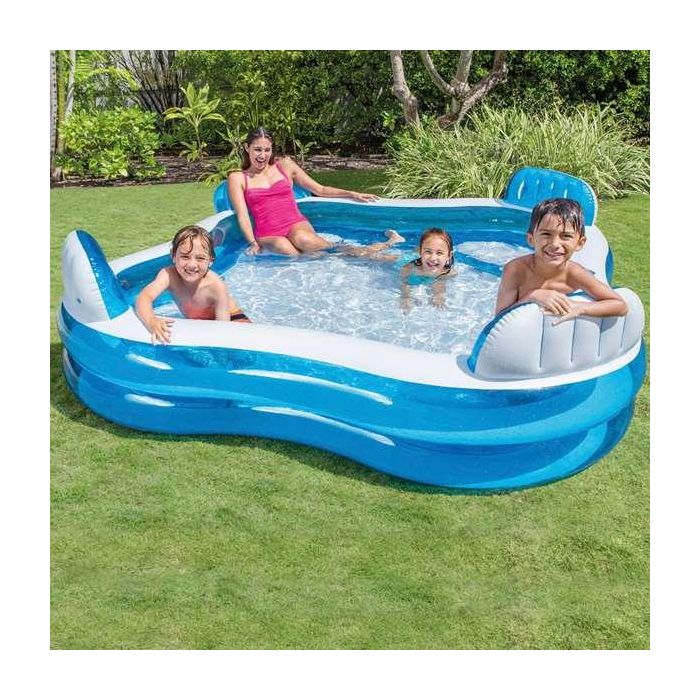 Piscina hinchable con 4 asientos (capacidad 990 litros) 229x229x66 cm 5 Piscina hinchable con 4 asientos (capacidad 990 litros) 229x229x66 cm 5