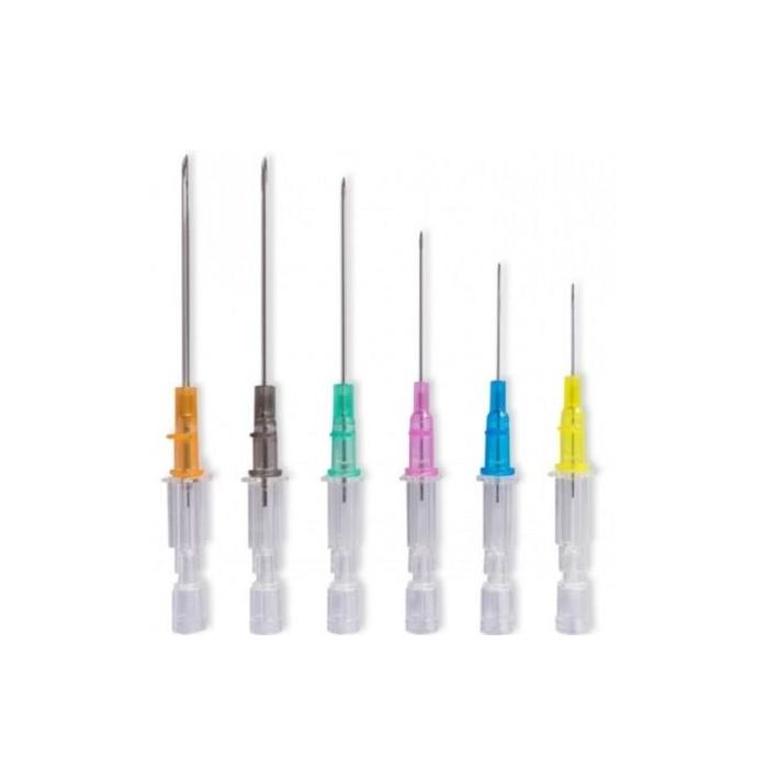 B. Braun Catéter IV S.Alas Introca Certo 0,9x25 mm 22 gr Azul 50Ud - Fabricado en FEP-Teflón, alta biocompatibilidad, conexión luer-lock
