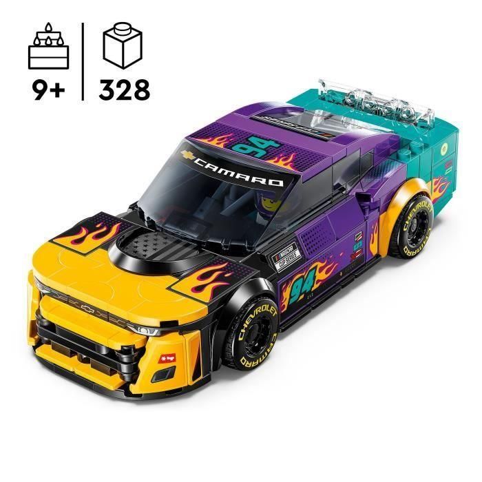 LEGO 76935 Speed Champions Coche de Carreras NASCAR Next Gen Chevrolet Camaro ZL1 Maqueta de Juguete Construible con Minifigura (+9 años) 1 LEGO 76935 Speed Champions Coche de Carreras NASCAR Next Gen Chevrolet Camaro ZL1 Maqueta de Juguete Construible con Minifigura (+9 años) 1
