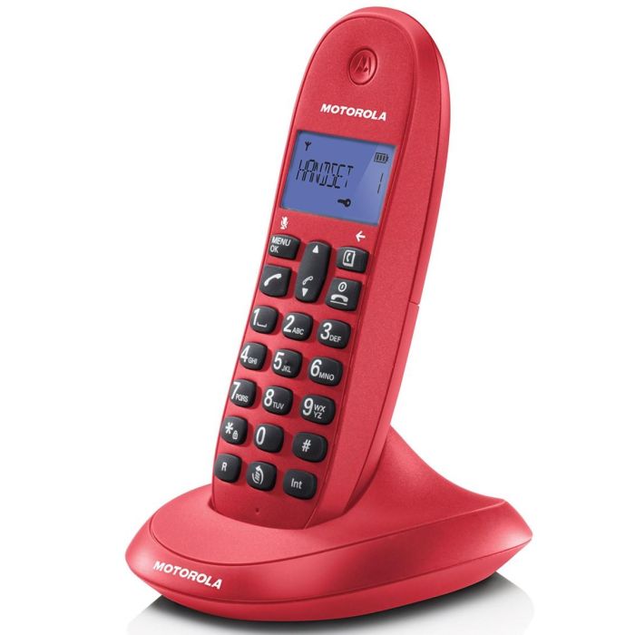 Telefono Motorola C1001 Lb+ Wireless Inalambrico Rojo 1 Telefono Motorola C1001 Lb+ Wireless Inalambrico Rojo 1