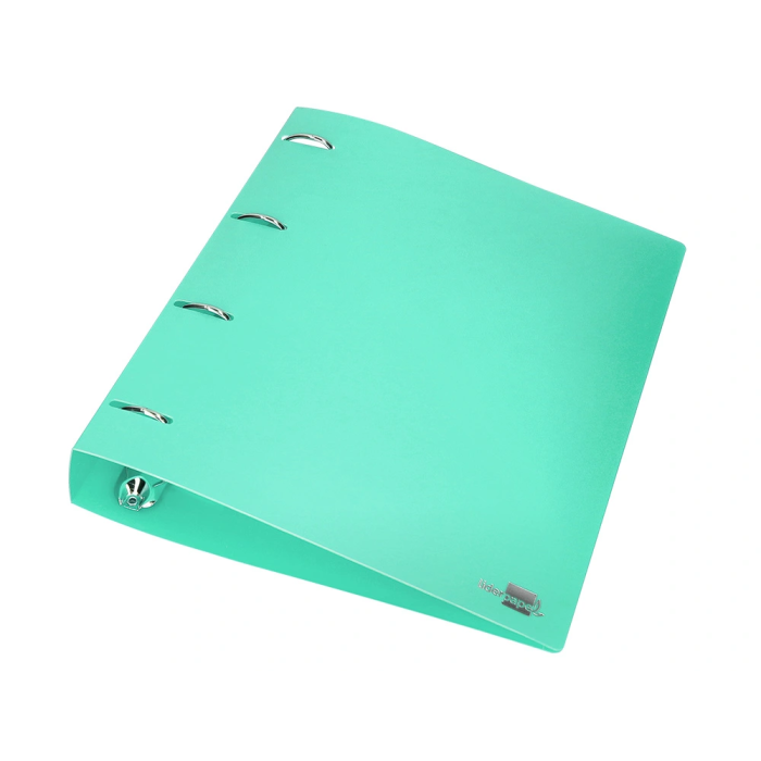Liderpapel Carpeta 4 Anillas 40 mm DIN A4 Polipropileno Verde Manzana Opaco 6