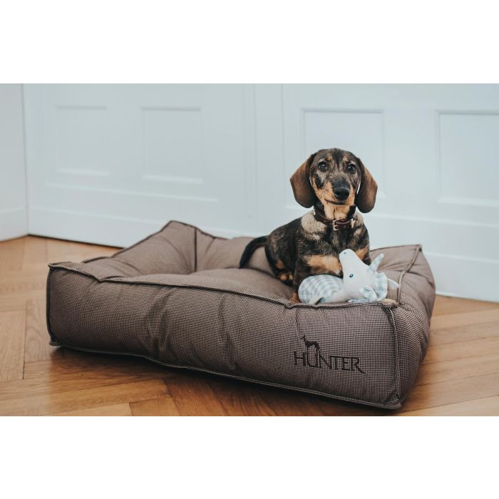 Hunter Cama para Perros Acolchada Lancaster 120x90 cm Marrón. Comodidad superior, funda de poliéster lavable a 30°C y relleno extraíble. 3 Hunter Cama para Perros Acolchada Lancaster 120x90 cm Marrón. Comodidad superior, funda de poliéster lavable a 30°C y relleno extraíble. 3