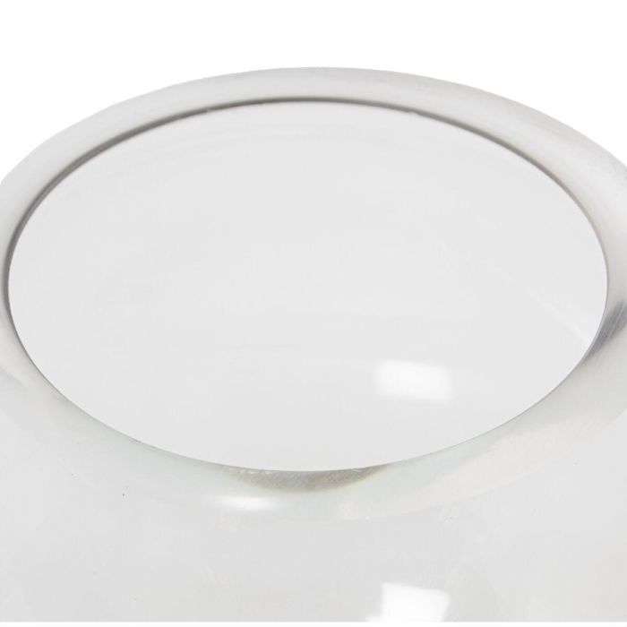 Jarrón Alexandra House Living Transparente Dorado Cristal 15 x 15 cm Portavelas 2 Jarrón Alexandra House Living Transparente Dorado Cristal 15 x 15 cm Portavelas 2