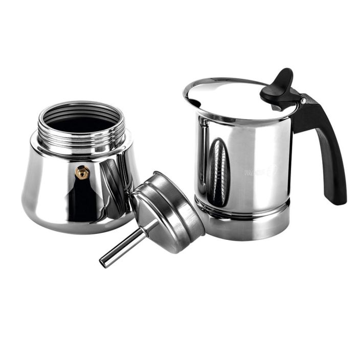 Cafetera Italiana Fagor Negro Acero Inoxidable 60 ml 3 Cafetera Italiana Fagor Negro Acero Inoxidable 60 ml 3