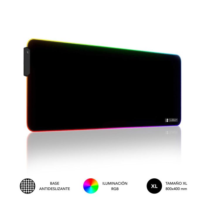 SUBBLIM Alfombrilla Mouse Pad Premium LED RGB 800x300x4 SUBBLIM Alfombrilla Mouse Pad Premium LED RGB 800x300x4
