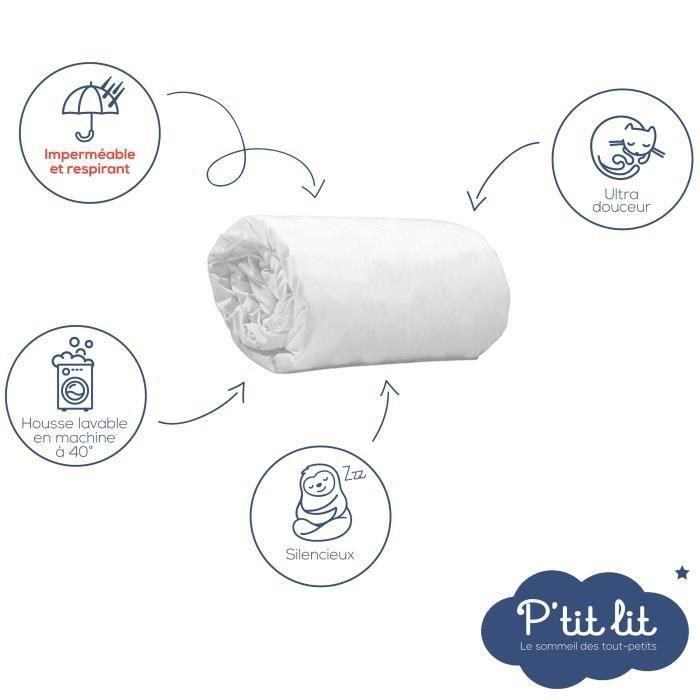 Juego de 2 protectores de colchón de bambú para bebé - para moisés, capazo y cochecito - Alese impermeable - Viscosa suave - 40x80 cm 1 Juego de 2 protectores de colchón de bambú para bebé - para moisés, capazo y cochecito - Alese impermeable - Viscosa suave - 40x80 cm 1