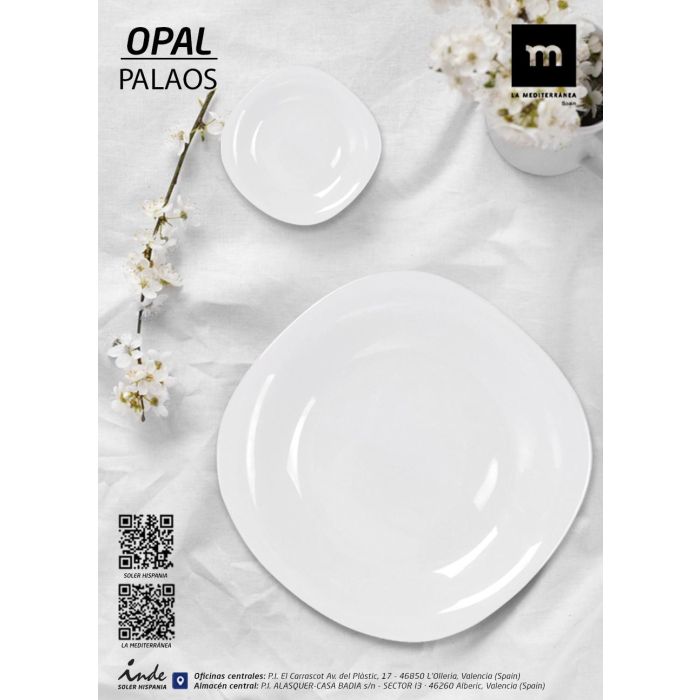 Vajilla 18 piezas cuadrada opal Palaos - La Mediterranea (2 Unidades) 5 Vajilla 18 piezas cuadrada opal Palaos - La Mediterranea (2 Unidades) 5