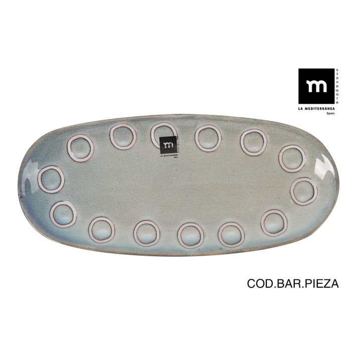 Bandeja Oval Gris Almudena 33x14.8 cm - Inde (12 Unidades) Bandeja Oval Gris Almudena 33x14.8 cm - Inde (12 Unidades)