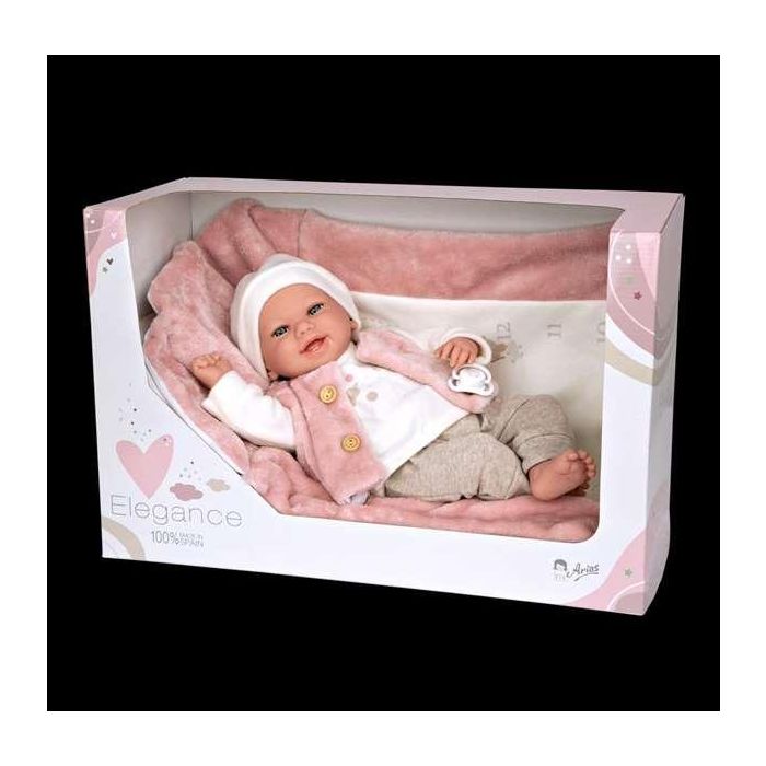 Muñecas Arias Muñeca Elegance 40 cm Colin Rosa con Manta 7 Muñecas Arias Muñeca Elegance 40 cm Colin Rosa con Manta 7