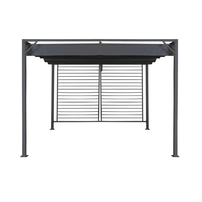 Pérgola DKD Home Decor Gris 300 x 300 x 230 cm Acero 8 Pérgola DKD Home Decor Gris 300 x 300 x 230 cm Acero 8