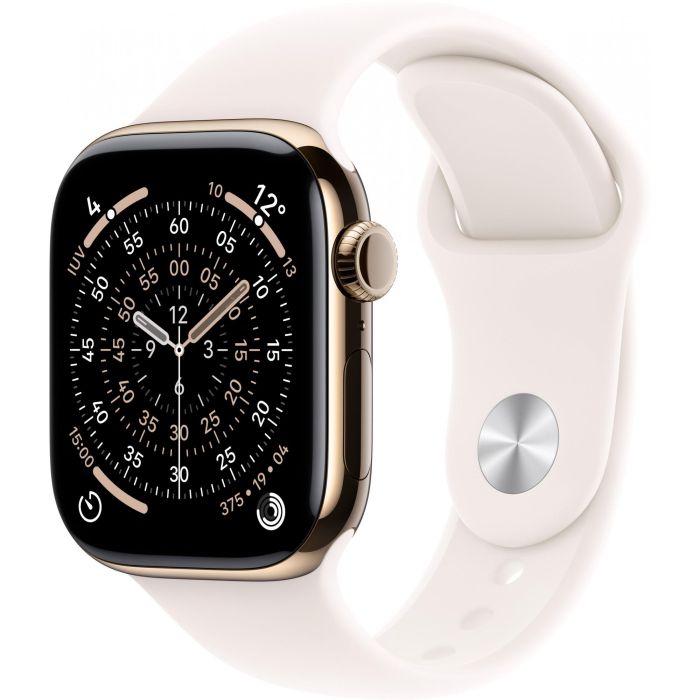 Apple S11 Watch Titan Gold Cellular 46mm con Correa Sport Rosa Talla M/L