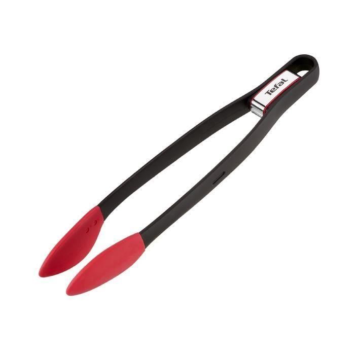 Pinzas de Cocina Tefal Negro Rojo Silicona Pinzas de Cocina Tefal Negro Rojo Silicona