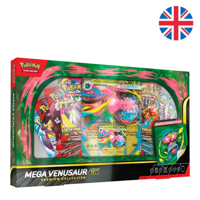 Pokemon Juego de Cartas Blister Premium Mega-Venusaur Ingles +6 años