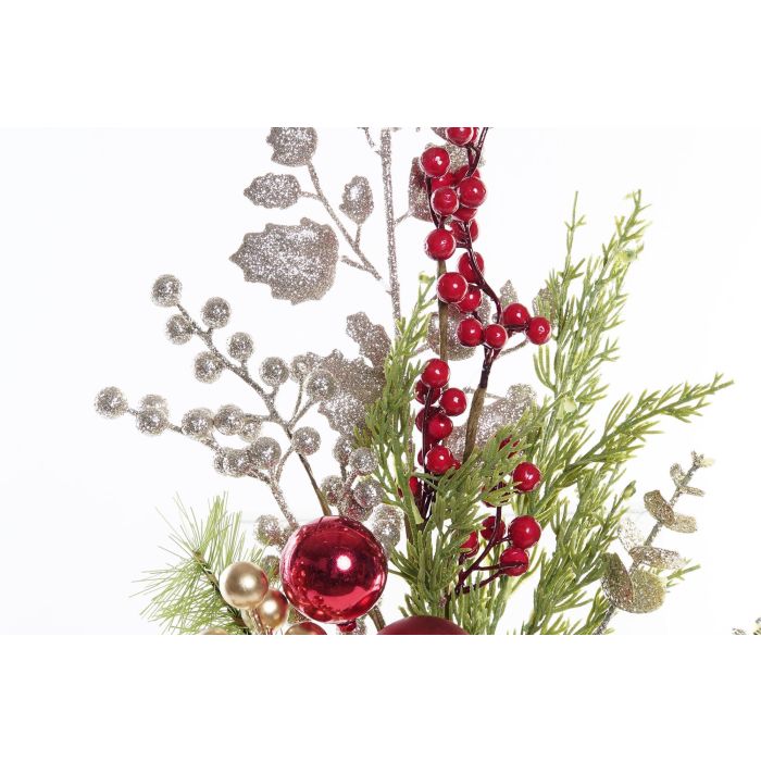 DKD Home Decor Rama Navidad Moderna Rojo Dorado Verde Marrón con Muerdago PVC Metal 6x70x12 cm (6 Unidades) 1 DKD Home Decor Rama Navidad Moderna Rojo Dorado Verde Marrón con Muerdago PVC Metal 6x70x12 cm (6 Unidades) 1