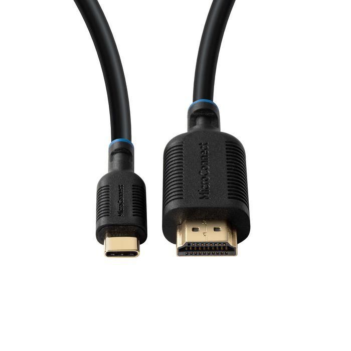 MicroConnect Cable USB-C a HDMI 2m 4K 60Hz HDR10 Compatible con Thunderbolt 3