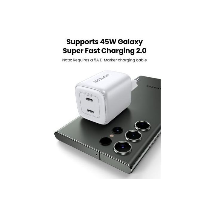 Ugreen 15327 Cargador de Dispositivo Móvil Universal Blanco Corriente Alterna Carga Rápida Interior 11 Ugreen 15327 Cargador de Dispositivo Móvil Universal Blanco Corriente Alterna Carga Rápida Interior 11