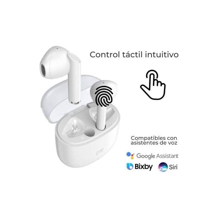 ZTE Buds 2 Auriculares Inalámbricos Bluetooth 5.0 Blanco EB64G-K 4