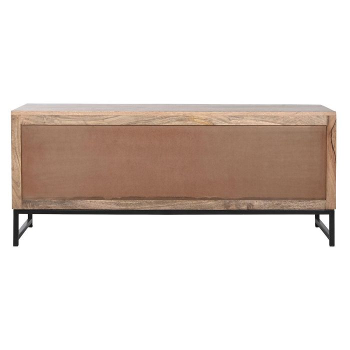 Mueble Tv Indio DKD Home Decor Natural Plateado 38 x 60 x 130 cm 2