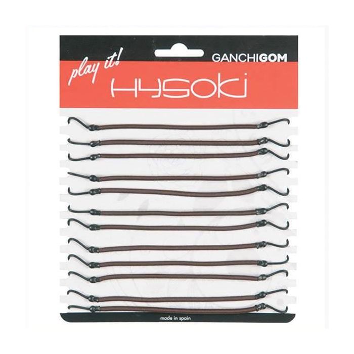 Hysoki Gomas elásticas con ganchos para peinado Marrón G3404898Ma