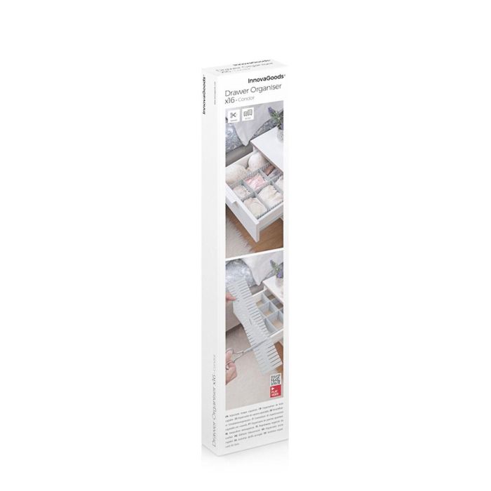 Organizador de Cajones Ajustable Condor InnovaGoods 16 Unidades 1 Organizador de Cajones Ajustable Condor InnovaGoods 16 Unidades 1