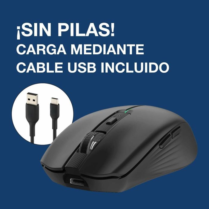 COOLBOX Raton Inalambrico Gaming W01 Negro 6 COOLBOX Raton Inalambrico Gaming W01 Negro 6